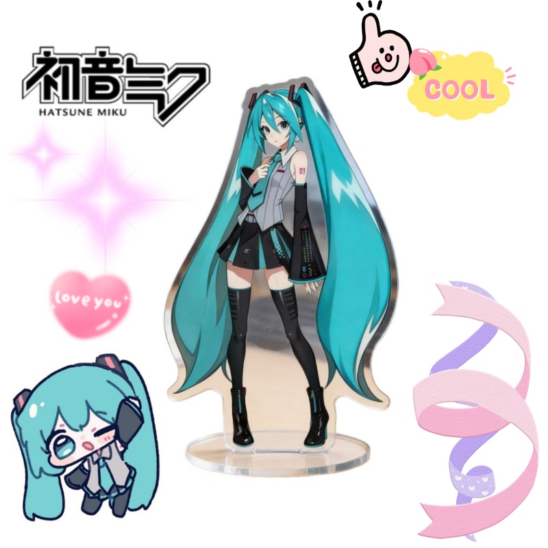 Anime Cosplay Characters - Hatsune Miku 10 cm Akrilik Standı