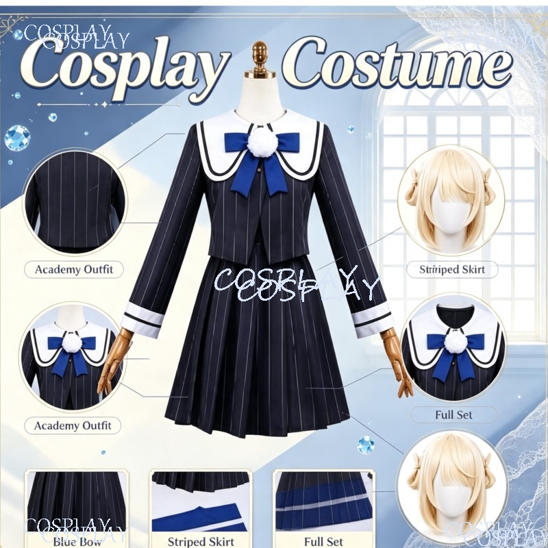 Anime Cosplay Youtuber - JK Okul Üniforması Elbisesi Kawaii Sevimli