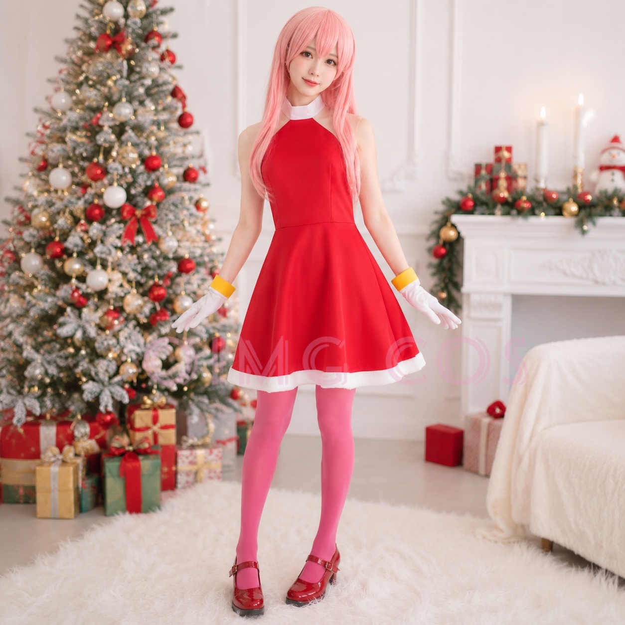 Anime Cosplay Female - Amy Rose Cosplay Kostüm Yetişkin Karnaval