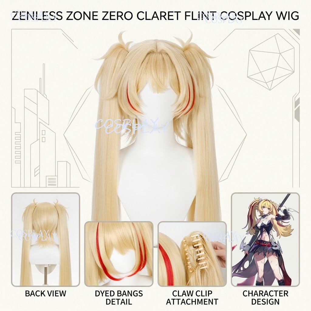 Anime Cosplay Photo - Zenless Zone Zero Oyunu Karakteri Claret