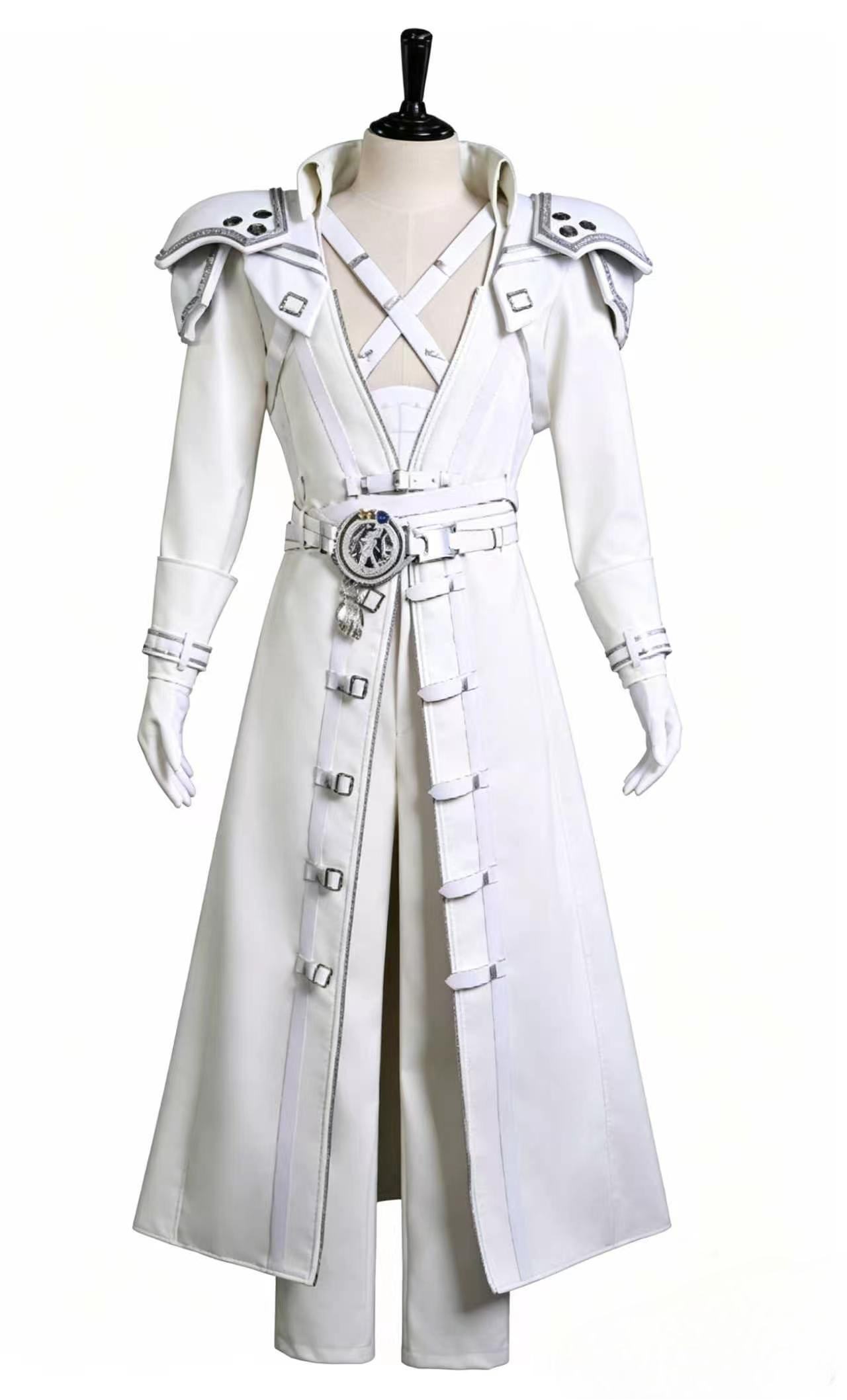 Anime Cosplay Swimsuit - Sephiroth Saf Açı Fantezi Beyaz Omuzluklar