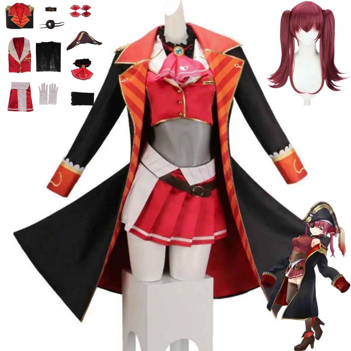 Sanal YouTuber Houshou Marine  - Anime Cosplay Youtuber incelemesi ve fiyatı
