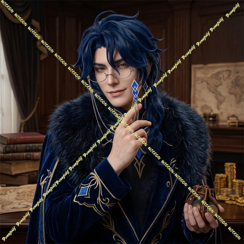 Genshin Impact Pantalone Cospl - Cosplay Anime Black Hair incelemesi ve fiyatı