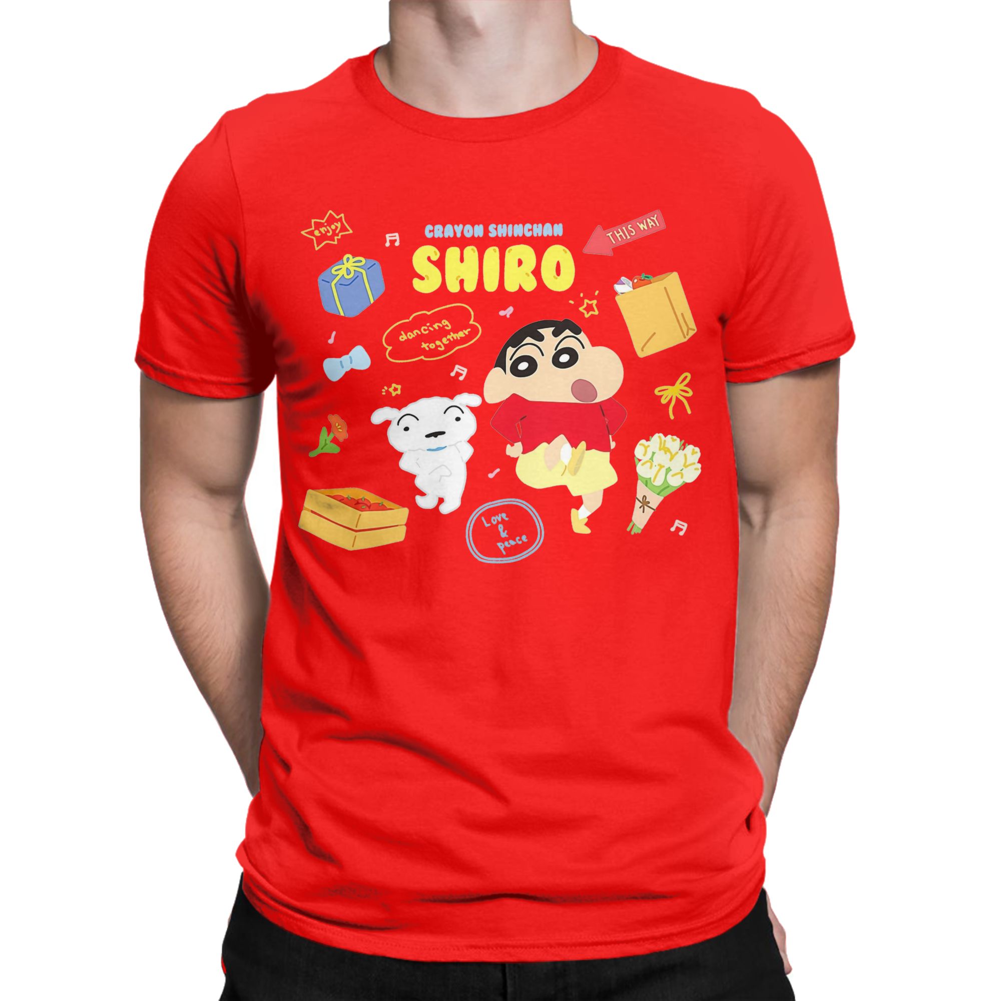 Crayon Shin-chan T-Shirt Erkek - Anime Cosplay Ideas Male incelemesi ve fiyatı